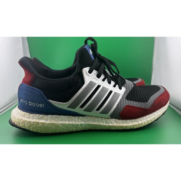 Adidas Ultra Boost S & L Men's Size 8 Running Shoes Black Gray Red - Picture 6 of 11
